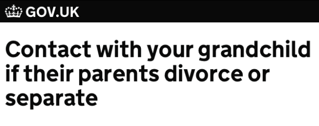 Contact with your grandchild if parents divorce